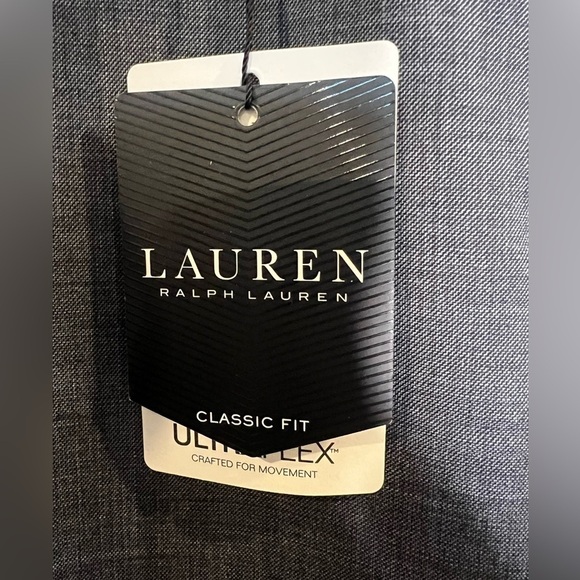 145. NWT Lauren By Ralph Lauren Wool Classic Fit Suit Separates Pants 56 Raw Hem - Picture 4 of 10